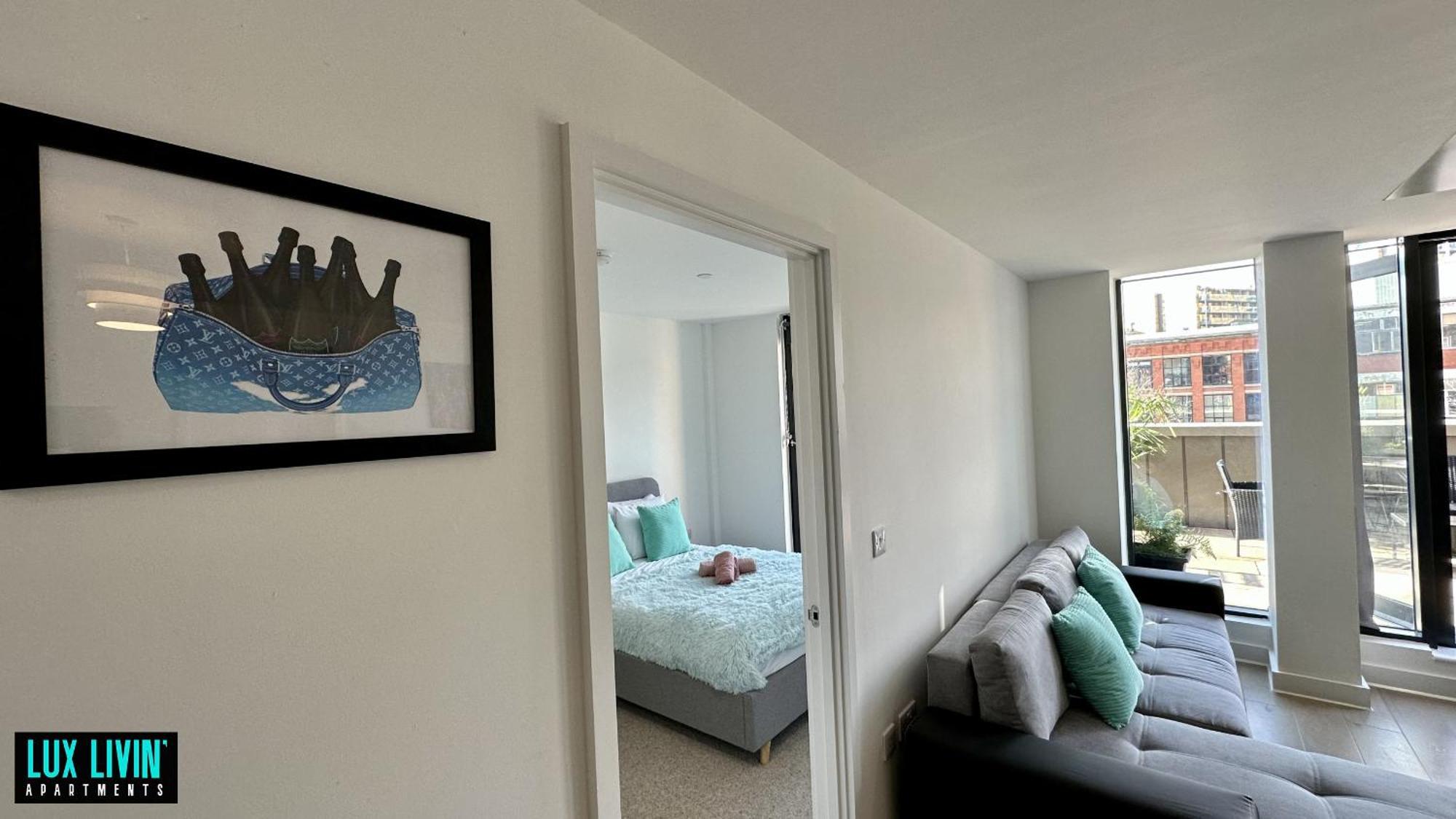 Lux Livin' Apartments - Luxury 2 Bed Apartment With Sky Garden Manchester Kamer foto