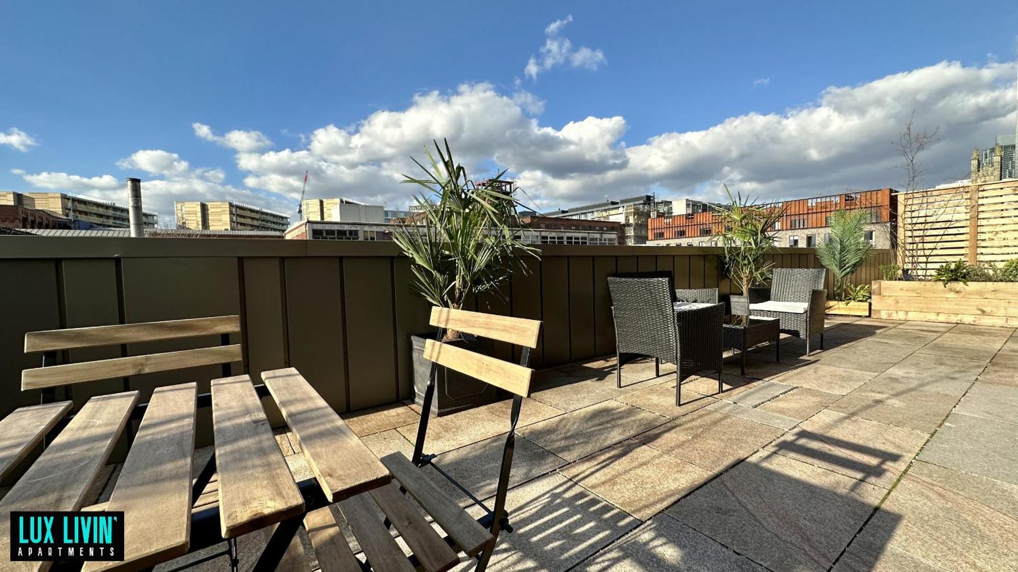 Lux Livin' Apartments - Luxury 2 Bed Apartment With Sky Garden Manchester Kamer foto