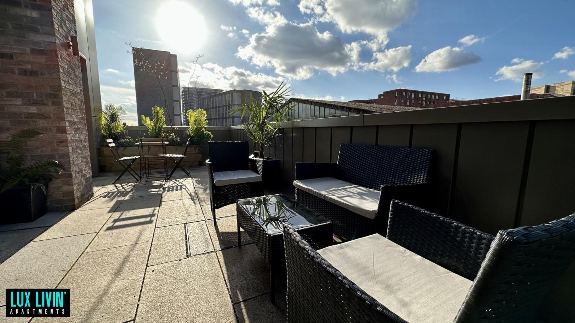 Lux Livin' Apartments - Luxury 2 Bed Apartment With Sky Garden Manchester Kamer foto